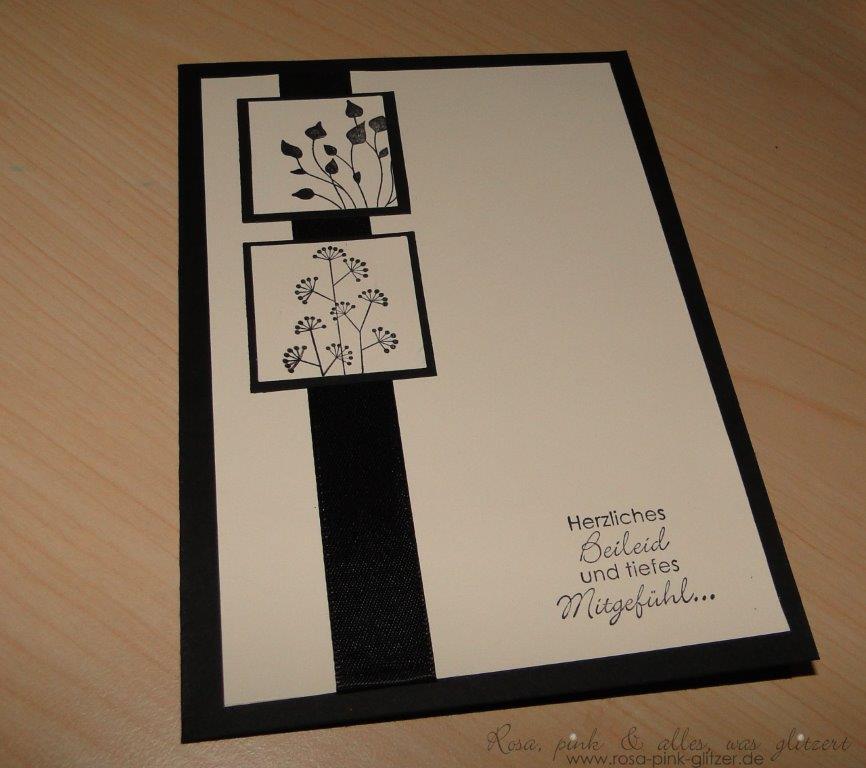 Stampin up Landshut - Trauerkarte