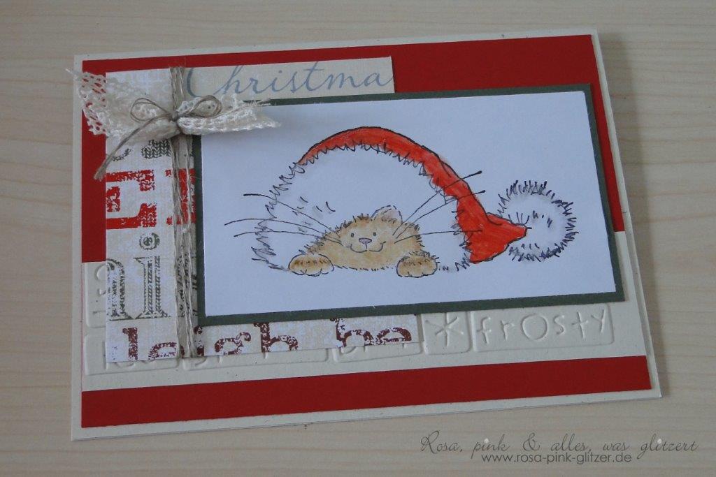 stampin up landshut - weihnachtskarte - penny black - merry monday