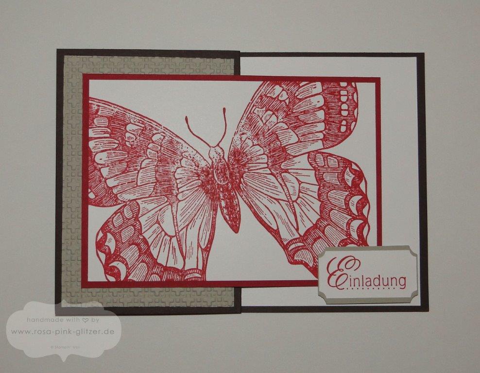Stampin up Landshut - Einladung Geburtstag Swallowtail Z-Karte 1