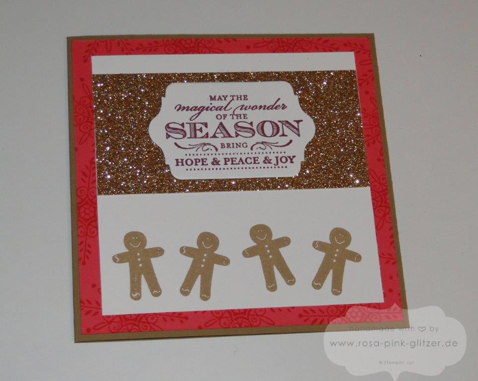 Stampin up Landshut - Weihnachtskarte imc120 hung up the holidays magical season