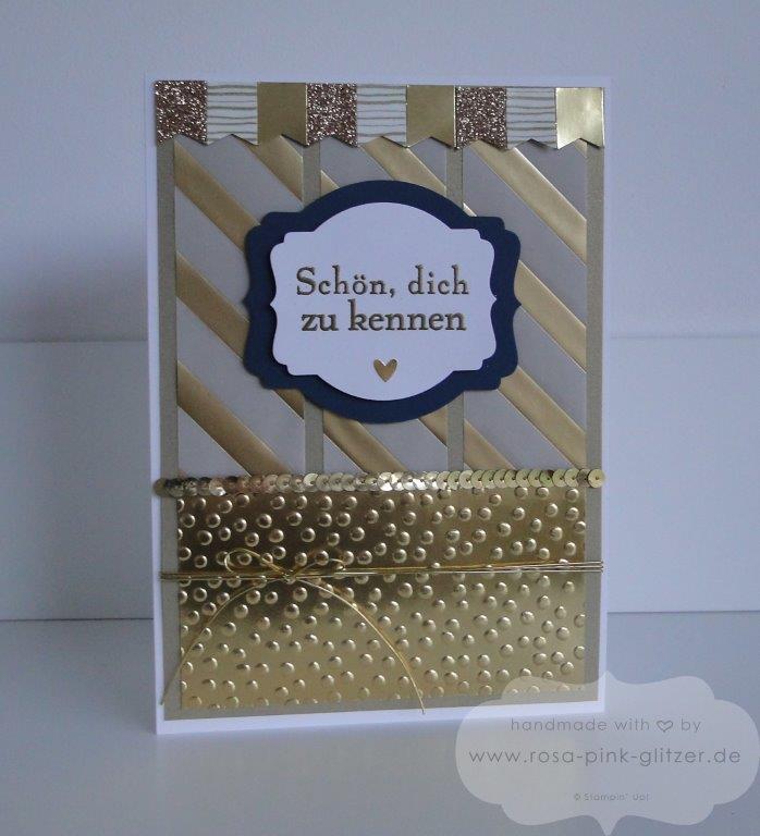 Stampin up Landshut - weiß-gold Sale-a-bration 2014
