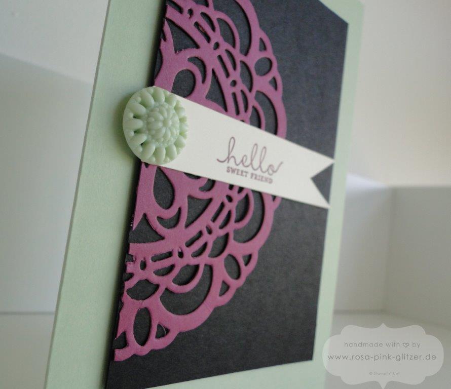 Stampin up Landshut - Pistazie Himbeerrot Doily 2