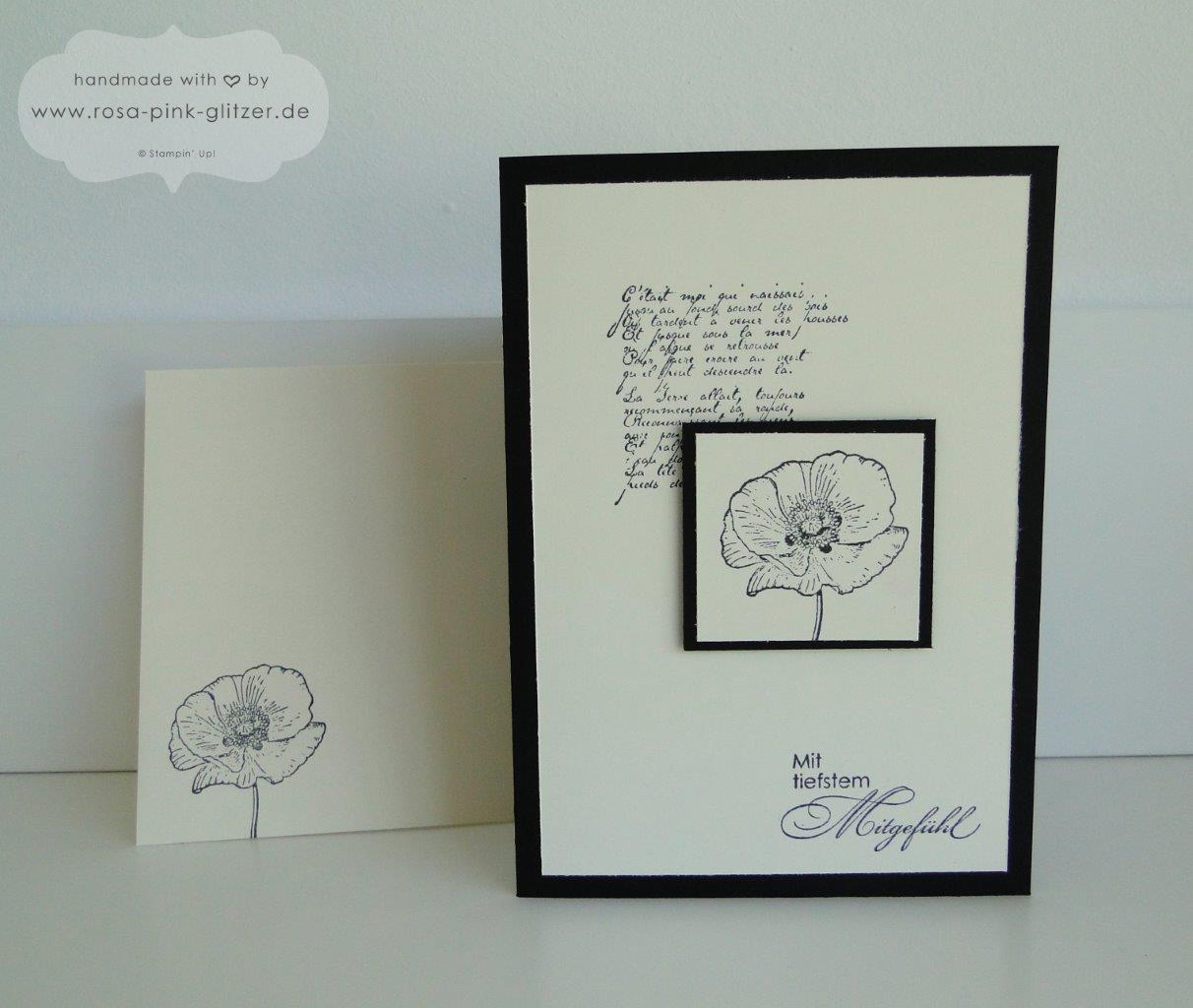 Stampin up Landshut - Trauerkarte French Foliage Watercolor 2