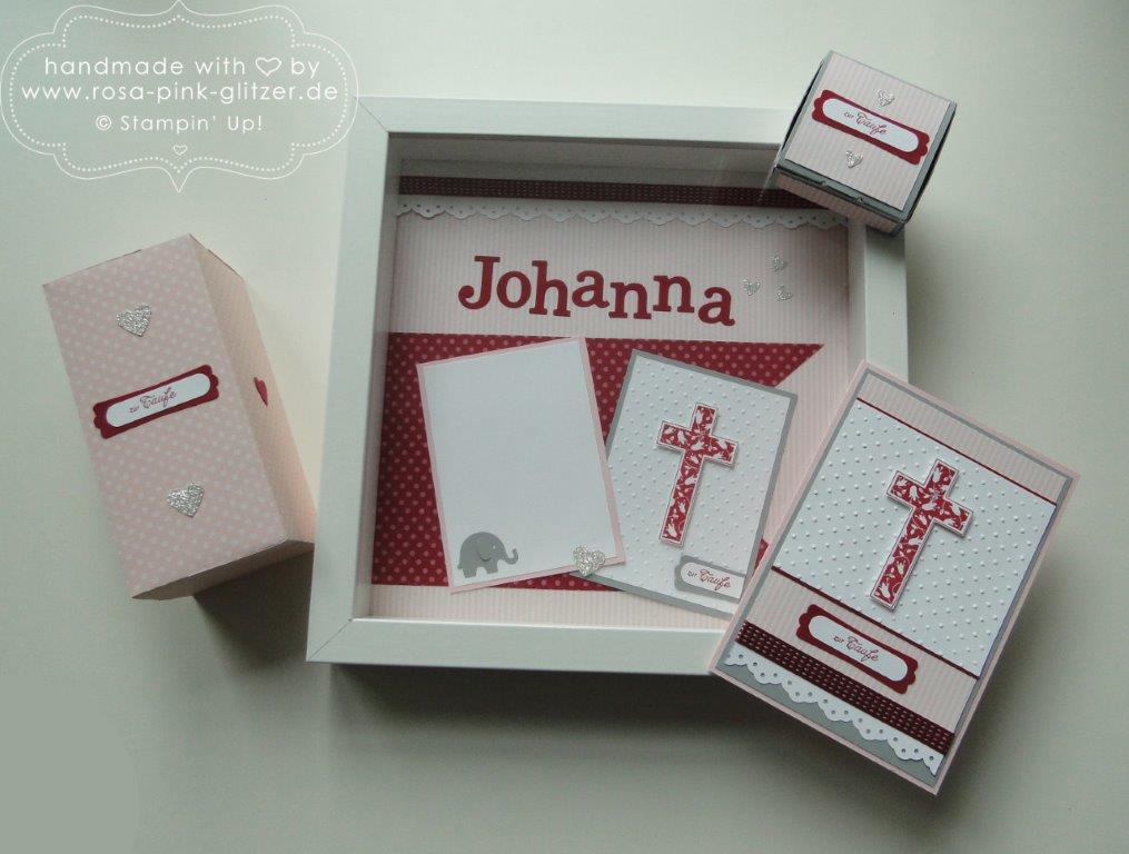 Stampin up Landshut - Geschenkset zur Taufe Segenswünsche 1