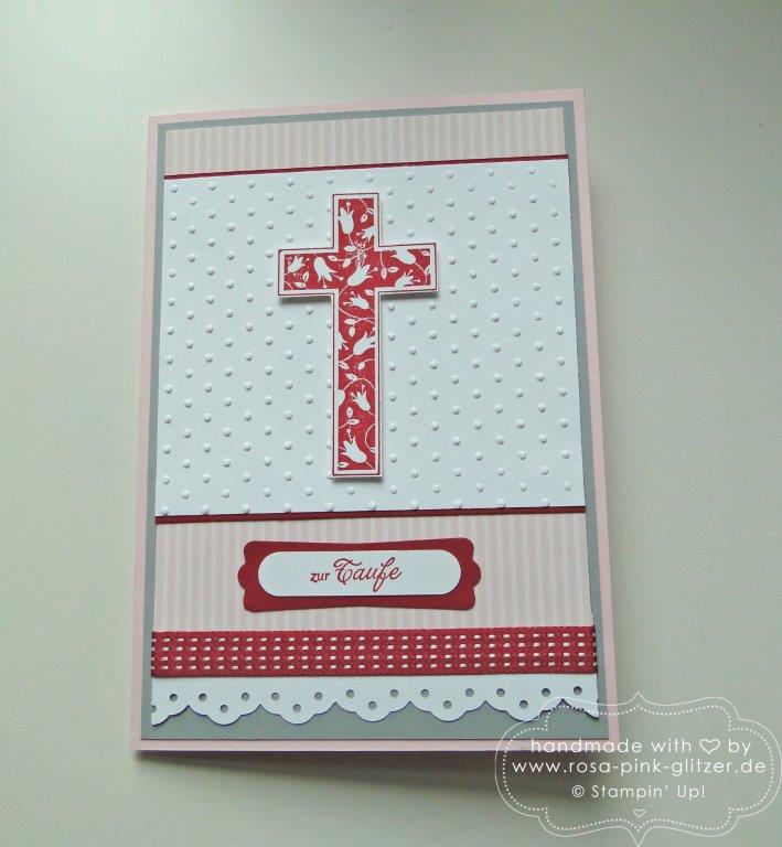 Stampin up Landshut - Geschenkset zur Taufe Segenswünsche 3