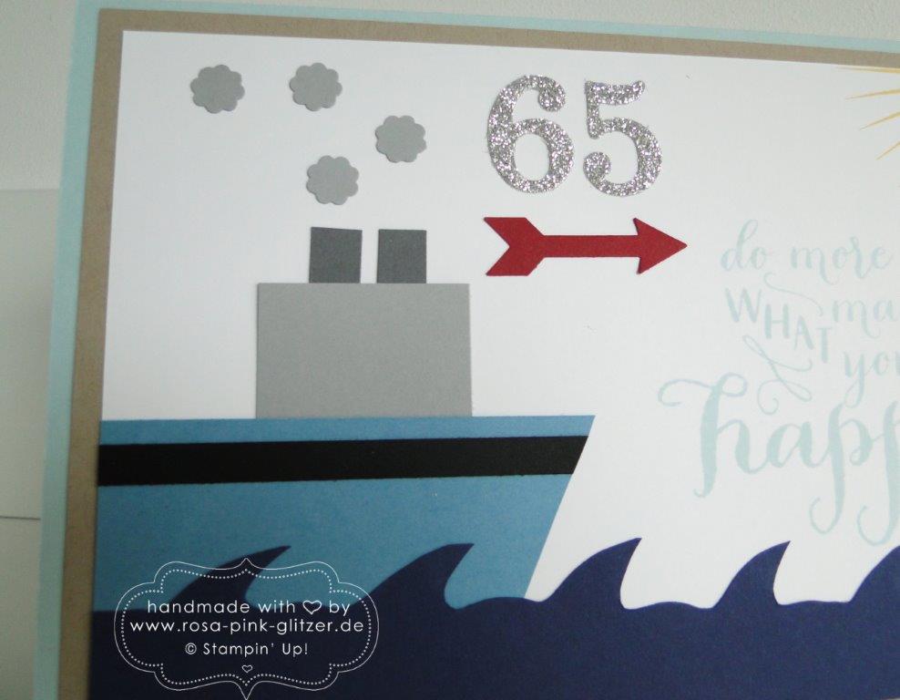 Stampin up Landshut - Karte Rente 65 Donauhafen 2