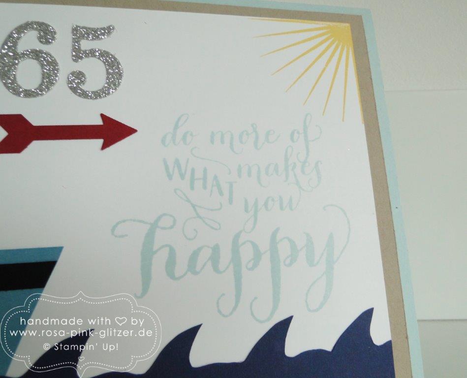 Stampin up Landshut - Karte Rente 65 Donauhafen 3