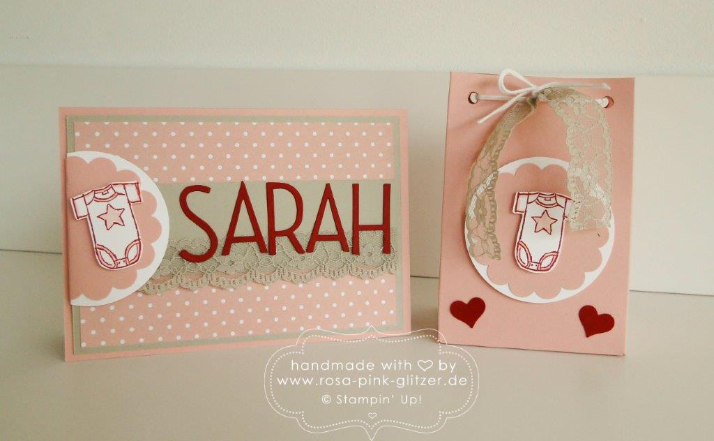 Stampin up Landshut - Babykarte Sarah Geburtstagschallenge 1