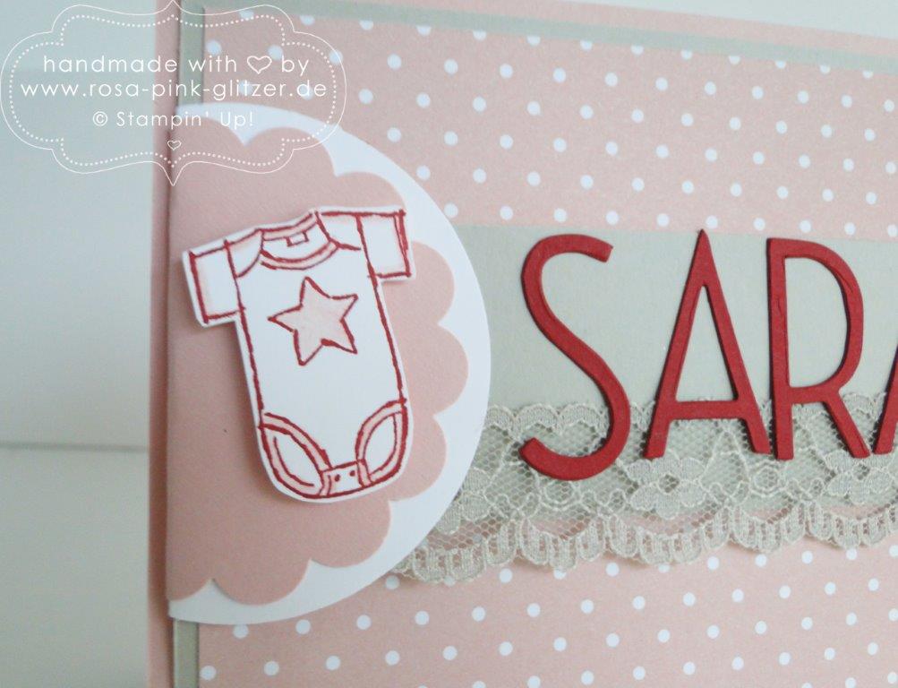 Stampin up Landshut - Babykarte Sarah Geburtstagschallenge 3