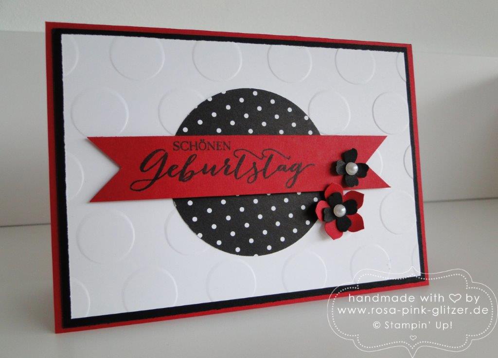 Stampin up Landshut - Geburtstagskarte 50er Jahre Stil 4