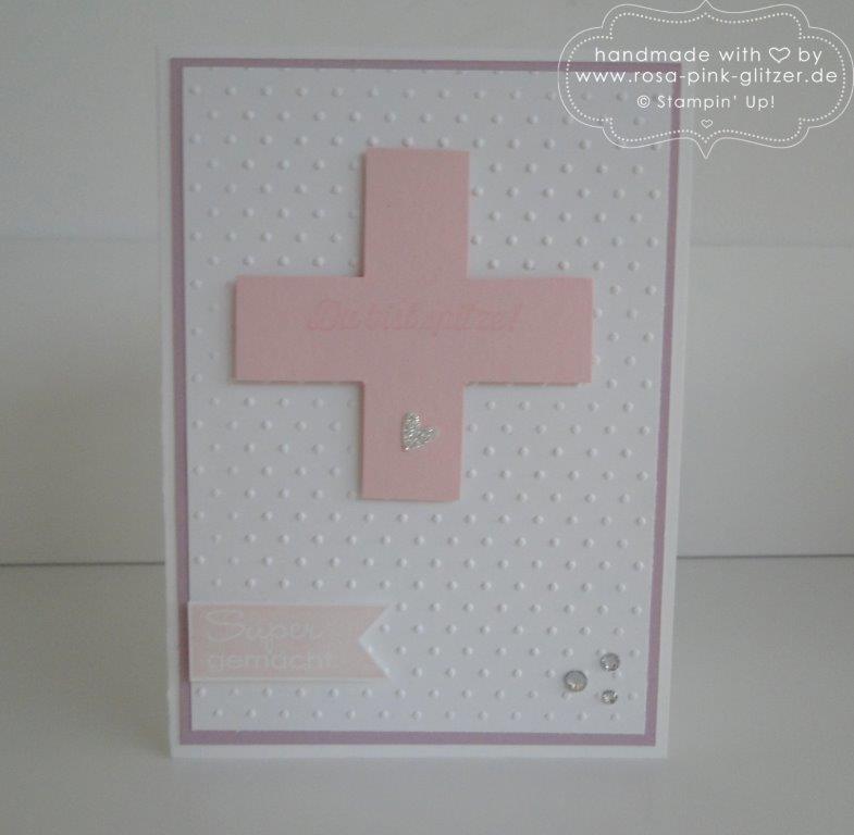 Stampin up Landshut - Karte für Ela zum Medizin-Examen 1