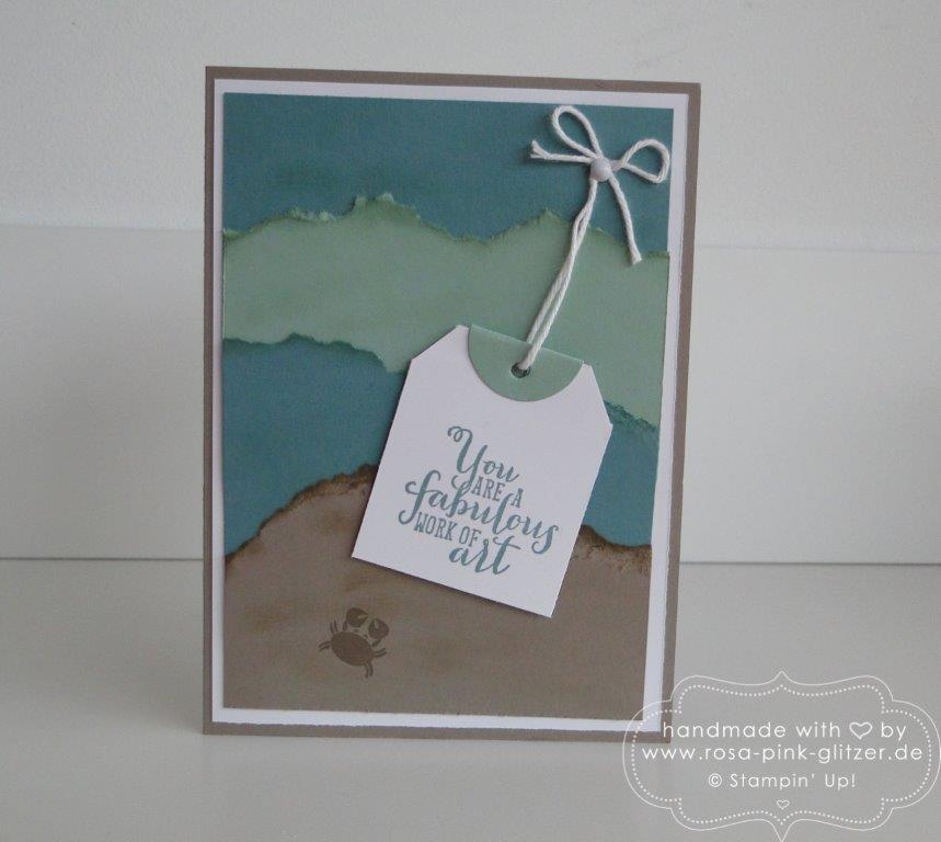 Stampin up Landshut - Karte Seastreet work of art (3)