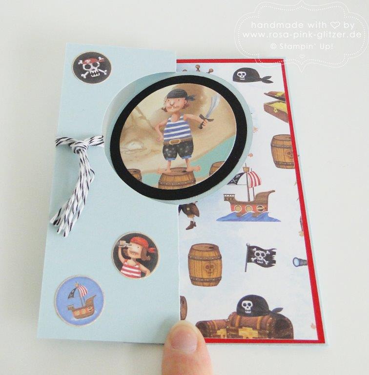 Stampin up Landshut - Piratenkarte Piratenparty Kindergeburtstag 1