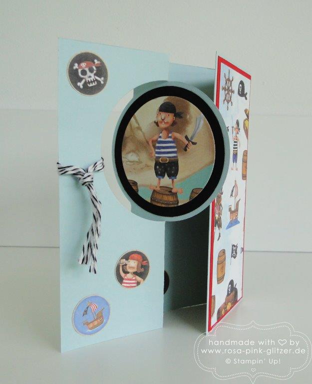 Stampin up Landshut - Piratenkarte Piratenparty Kindergeburtstag 2