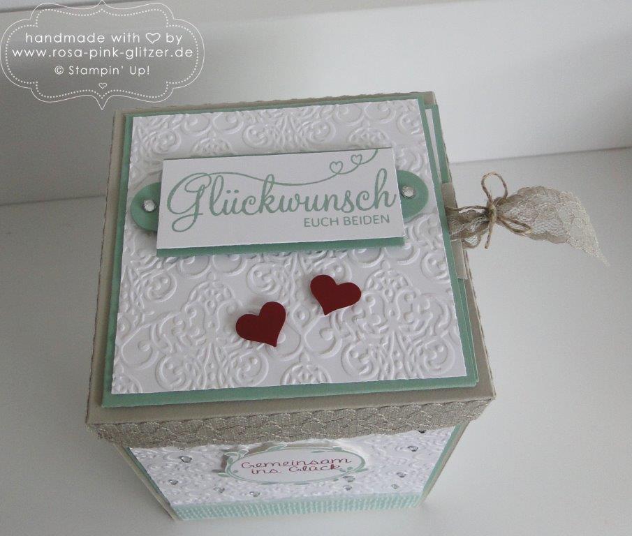 Stampin up Landshut - Explosionbox Hochzeit 5