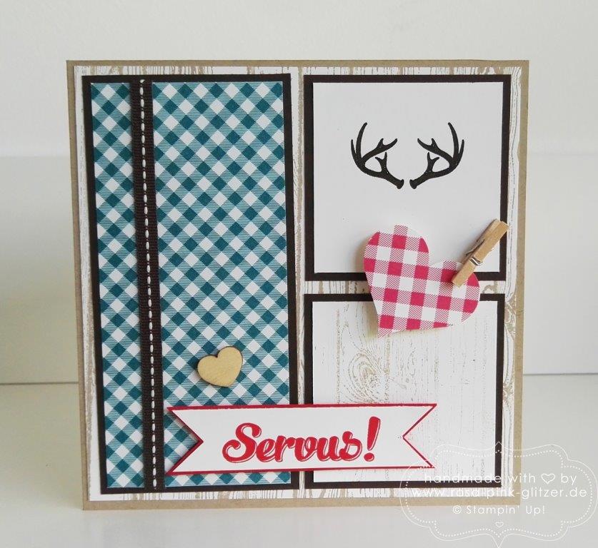 Stampin up Landshut - Wonderland Wiesn Bayerische Karte Hallihallo 2