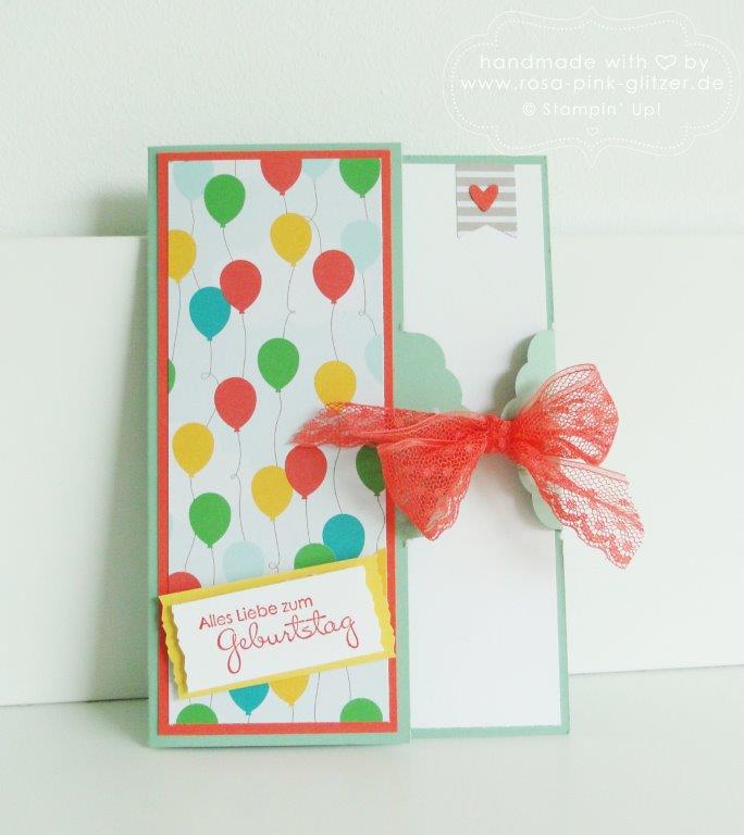Stampin up Landshut - Karte Luftballons Party 1