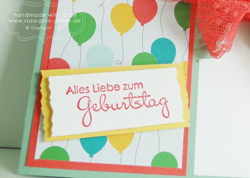 Stampin up Landshut - Karte Luftballons Party 3