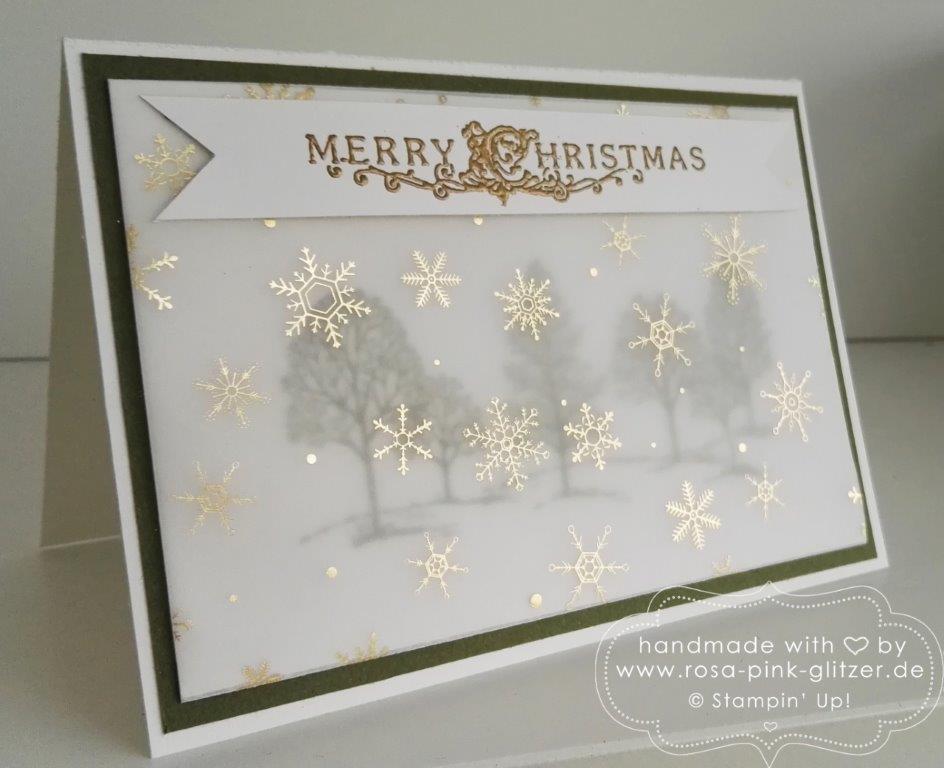 Stampin up Landshut - Lovely as a tree Winterwald 3