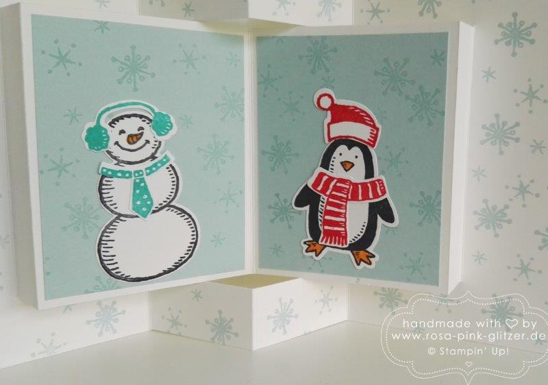 Stampin up Landshut - es schneit - klappkarte buch 5