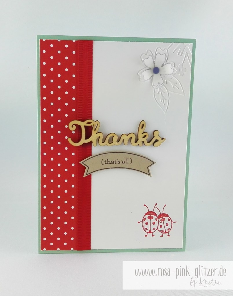 Stampin up Landshut - Love you lots thanks 1