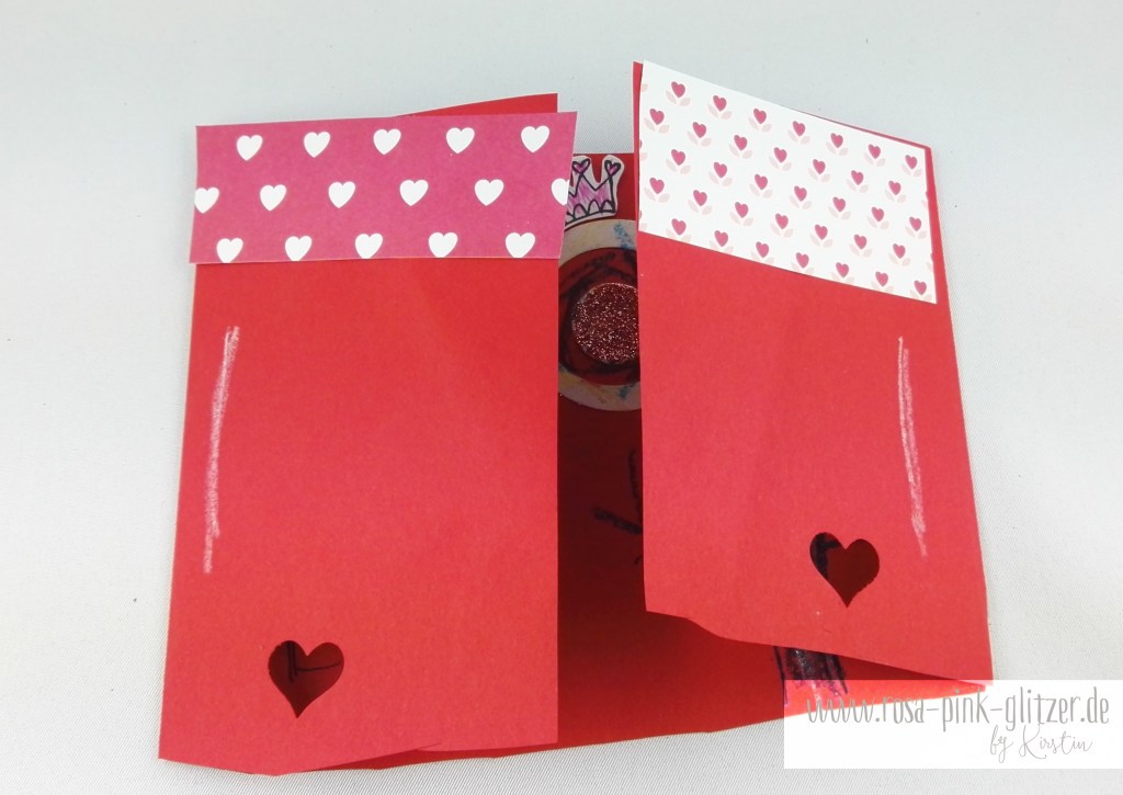 Stampin up Landshut - rosa-pink-glitzer Prinzessinnenkarte für Lea 5