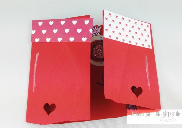 Stampin up Landshut - rosa-pink-glitzer Prinzessinnenkarte für Lea 5