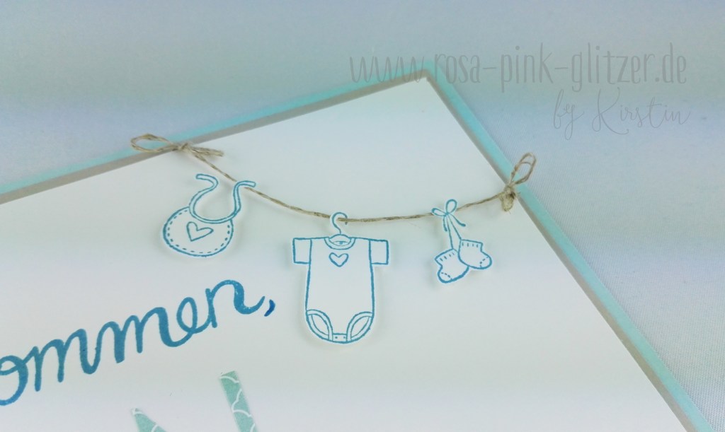 Stampin up Landshut - Babykarte Willkommen Anton 4