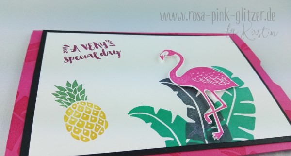 Stampin up Landshut - Flamingo Double Slider Card 2