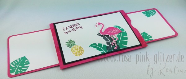Stampin up Landshut - Flamingo Double Slider Card 3