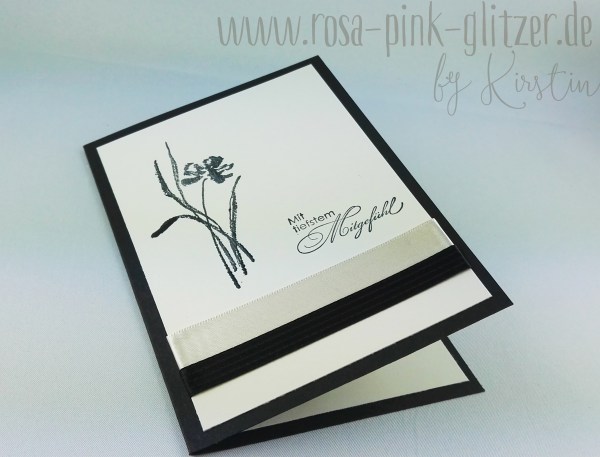 Stampin up Landshut - Trauerkarte für Gabi mit tiefstem Mitgefühl 2