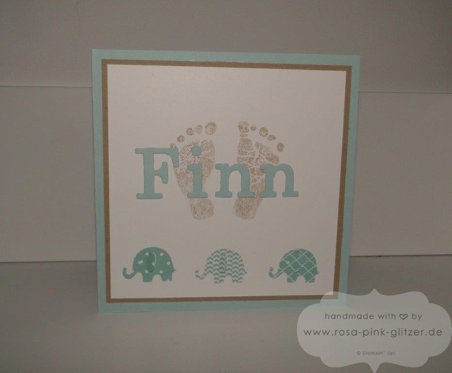 Stampin up Landshut - Babykarte - Babyglück 2