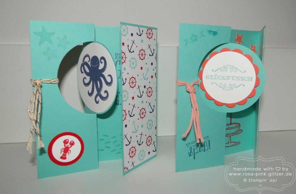 Stampin up Landshut - Flip Flop Karten Jade