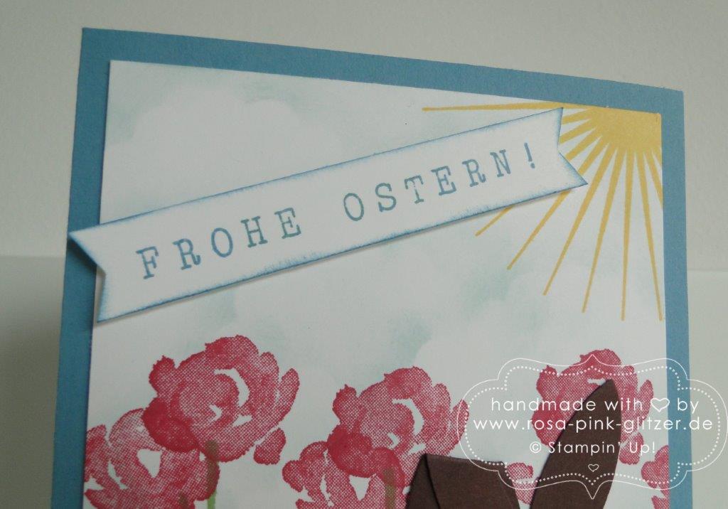 Stampin up Landshut - Osterkarte Punch-Art Hase Garten 2