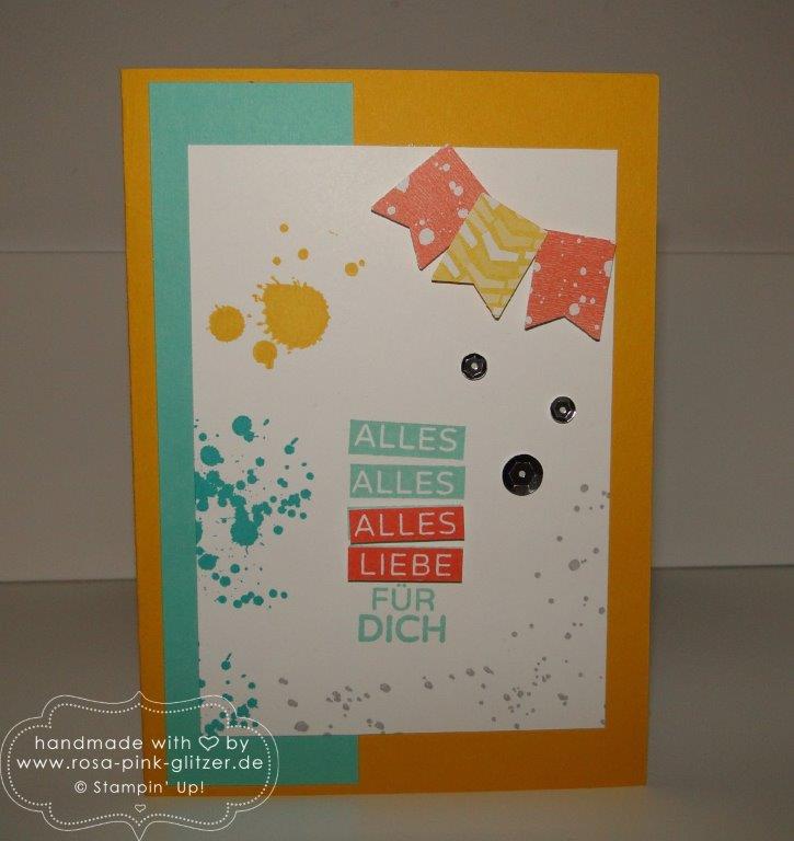 Stampin up Landshut - Pop up Karte Gorgeous Grunge 1