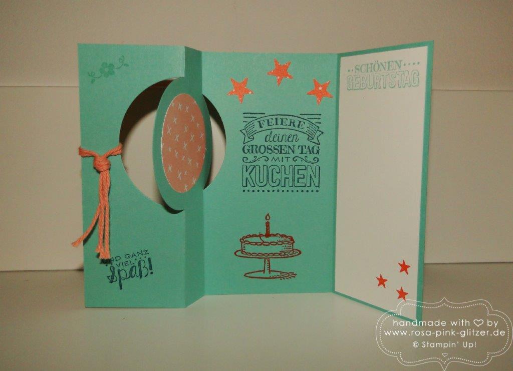 Stampin up Landshut - Sale a a bration 2015 flip-flop-karte 2