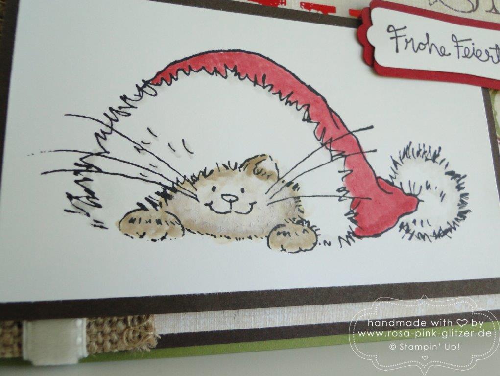 Stampin up Landshut - Weihnachtskarte Gesammelte Grüße Penny Black 2