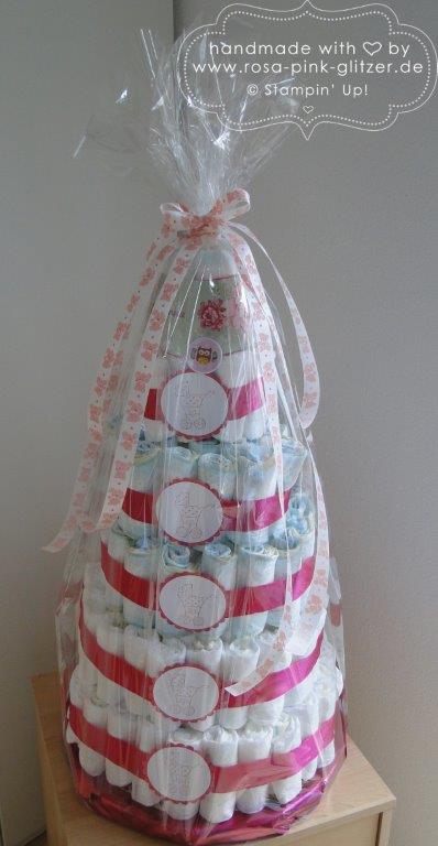 Stampin up Landshut - Windeltorte fürs Baby 1