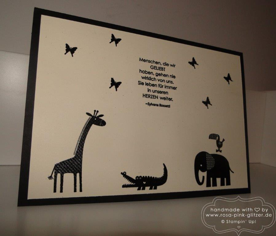 Stampin up Landshut - Zoo Babies Trauerkarte Kindergarten 2