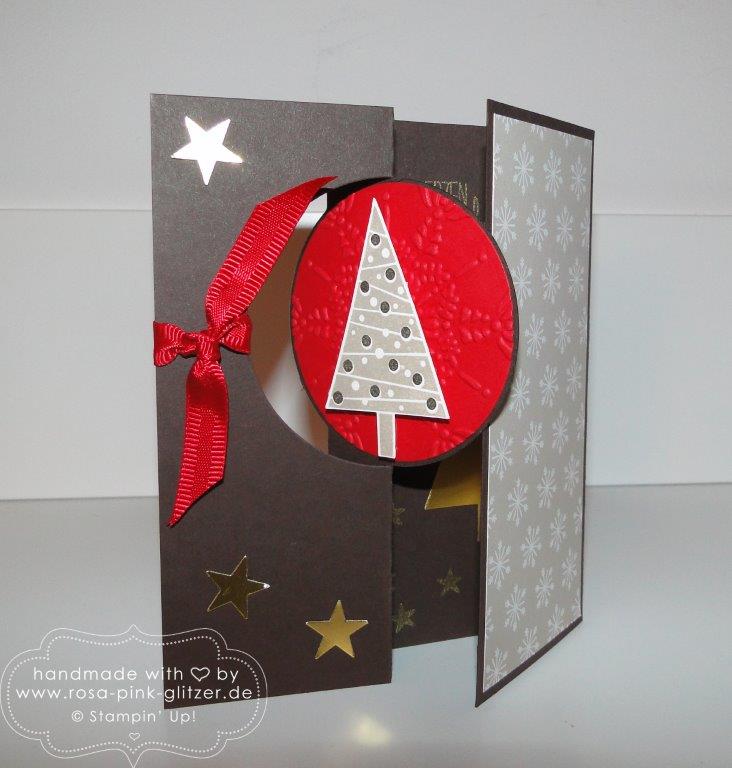 Stampin up Christbaumfestival Flip-Flop-Karte 1