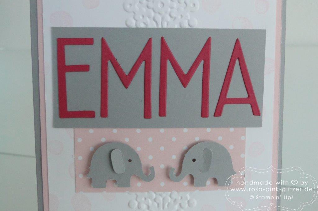 Stampin up Landshut - Babykarte Tag der Tage Emma Linus 2