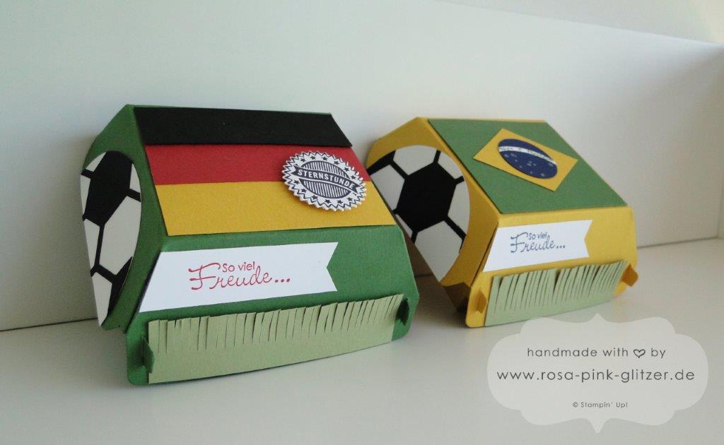 Stampin up Landshut Hamburger Box Fußball WM 2014 Deutschland Brasilien 4