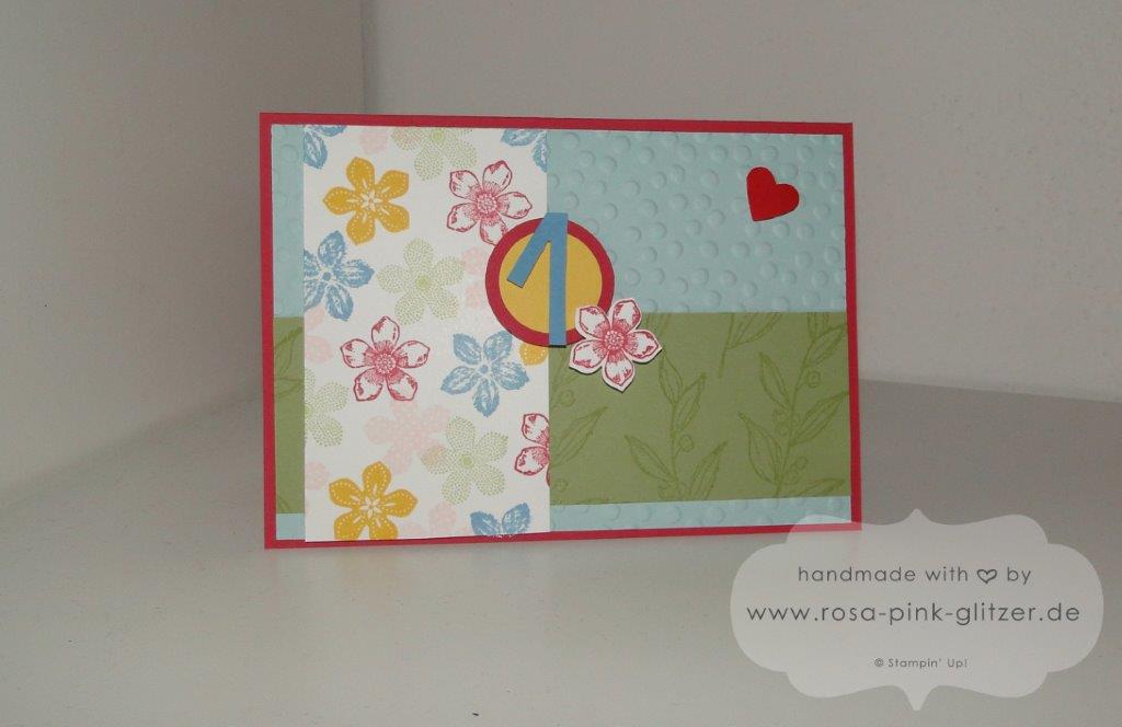 stampin up Landshut - Karte 1 Geburtstag Petite Petals 1