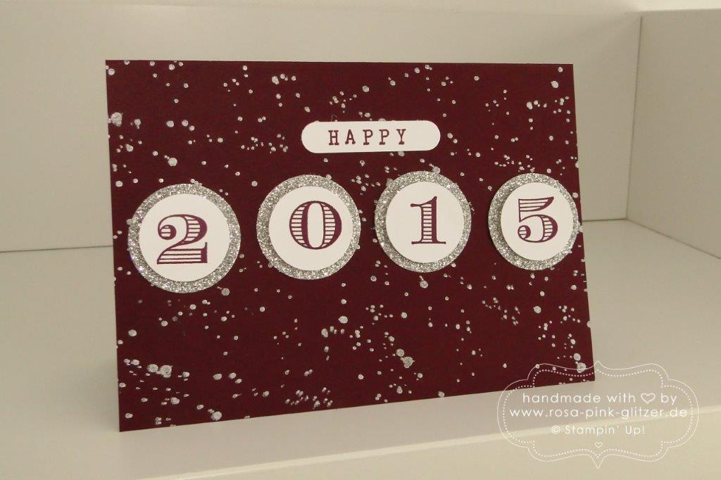 Stampin up Landshut - Karte Silvester Neujahr 2015 brombeermousse 3