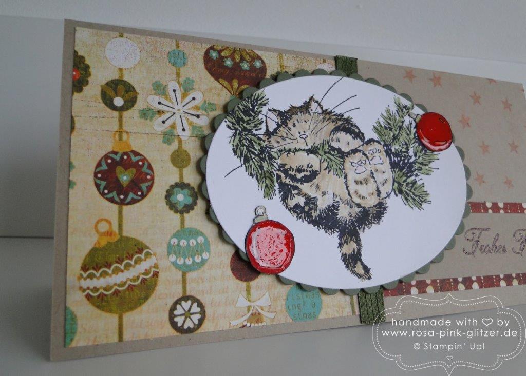 Stampin up Landshut - Penny Black Weihnachtskarte merry monday 2