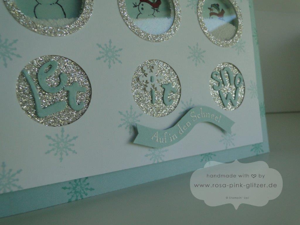 Stampin up Landshut - Schüttelkarte Schneemann 3