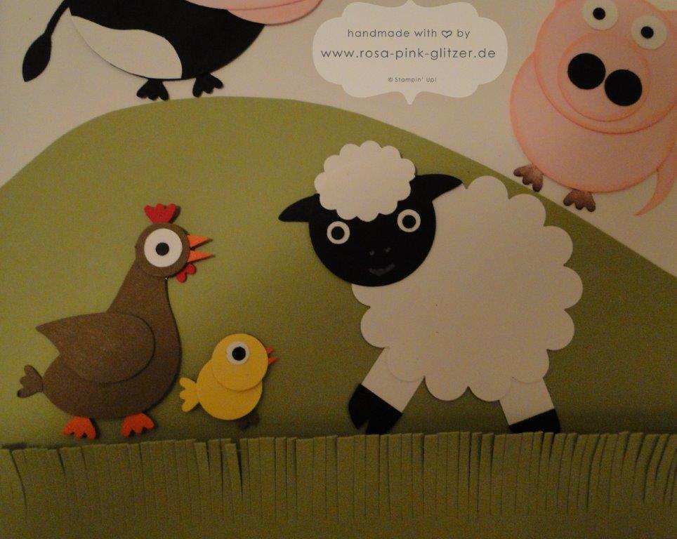 Stampin up Landshut - Schiebekarte Ziehkarte Farm Punch Art Designwettbewerb Convention 2014 5