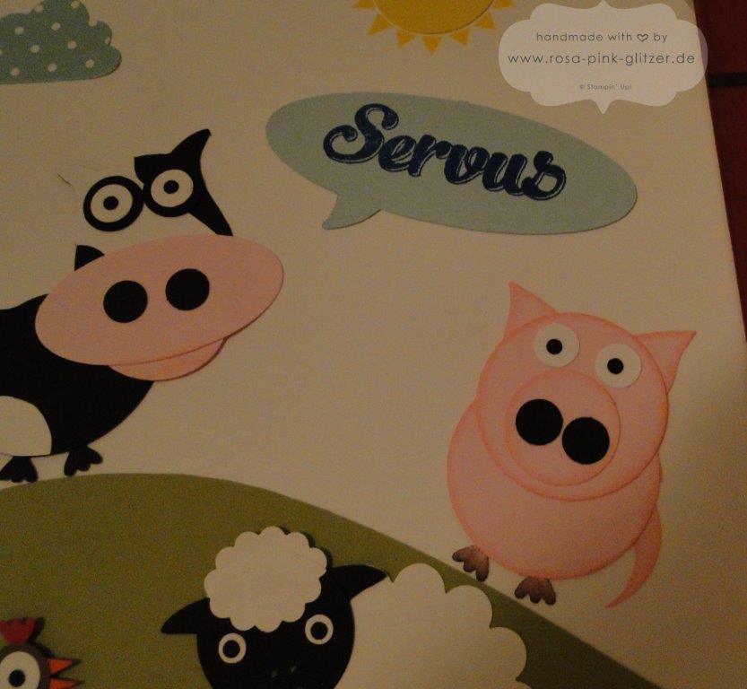 Stampin up Landshut - Schiebekarte Ziehkarte Farm Punch Art Designwettbewerb Convention 2014 7