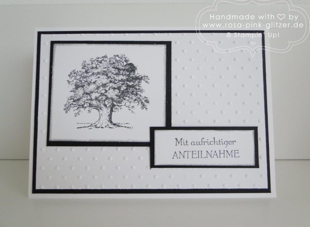 Stampin up Landshut - Trauerkarte kreativtisch