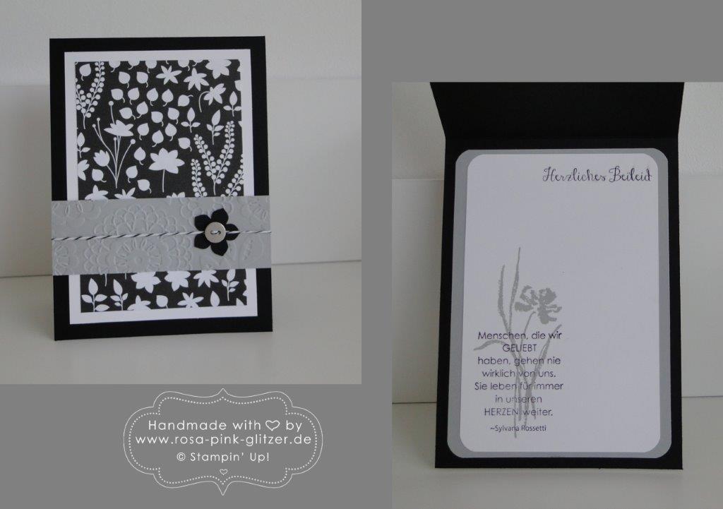 Stampin up Landshut - Trauerkarte Tina Deininger